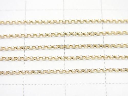 [Video] [K10 Yellow Gold] Bracelet Rolo Chain 1pc beads (approx. 7 inches/17 cm)