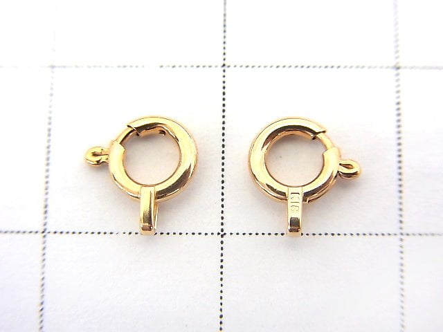 [18K  Pink Gold]Spring Ring 5mm 1pc