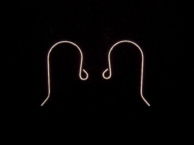 [18K  Pink Gold]Earwire  1pair
