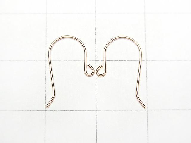 [18K  Pink Gold]Earwire  1pair