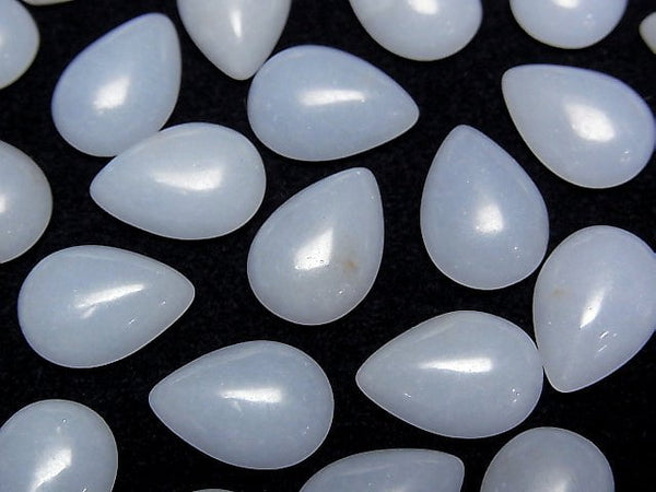 [Video] Angelite  Pear shape Cabochon 14x10mm 3pcs