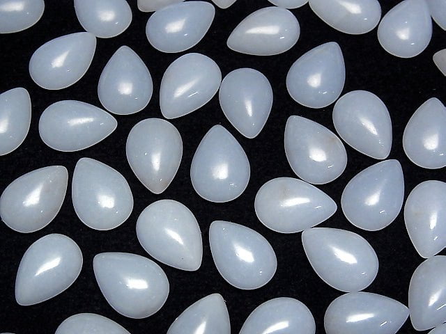 [Video] Angelite  Pear shape Cabochon 14x10mm 3pcs