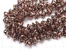 Copper Bead cap 9x9x4mm Oxidized Finish 1/4 or 1strand beads (aprx.7inch/18cm)