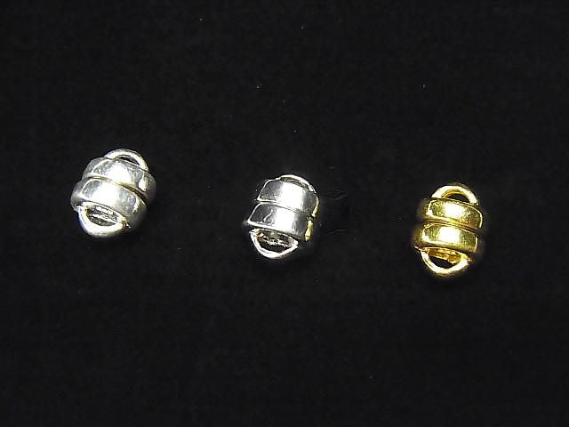 Silver 925 Magnetic Clasp 8x6x6mm 1 pair