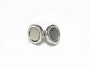 Silver925 Magnetic Clasp 14x8x8mm Round 1pair (2 pieces)