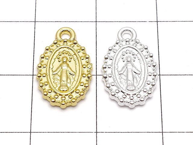 Metal Parts Charm 12 x 9 mm Miraculous Medal 10 pcs $1.79