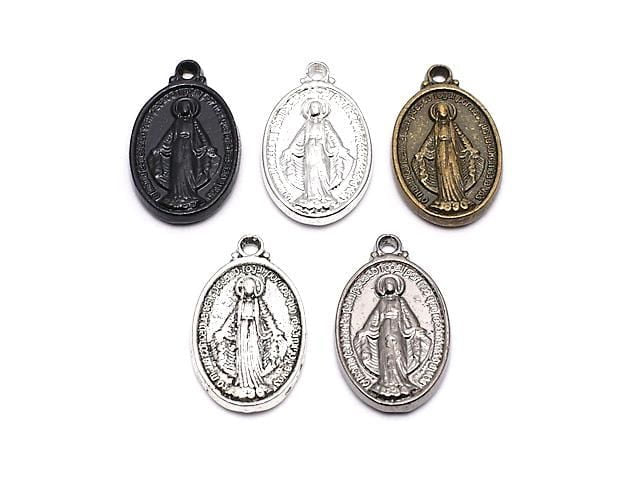 金屬飾品聖牌 17x12mm 10個