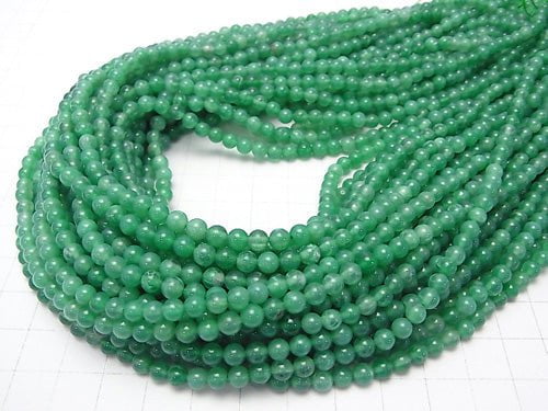 Green Fire Agate Round 6mm 1strand beads (aprx.15inch/38cm)