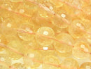 Citrine, Faceted Round Gemstone Beads