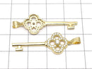 Key Parts with Metal Parts CZ (Key) Motif Pendant 33 x 13 mm 18 KGP 1 pc $2.99!