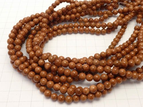 1strand $3.79! Golden Sand Stone Round 6mm 1strand beads (aprx.15inch/36cm)