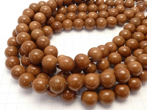 1strand $9.79! Golden Sand Stone Round 14mm 1strand beads (aprx.14inch/35cm)