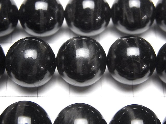 [Video] Black Tiger's Eye AAA Round 16 mm 1/4 or 1strand beads (aprx.15 inch / 37 cm)