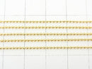 14KGF Ball Chain 1.2mm [40cm][45cm][50cm] Necklace 1pc