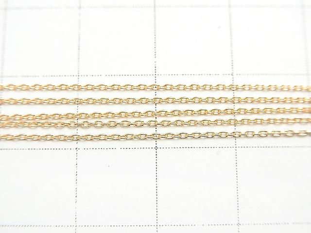 [18K Pink Gold] Cable Chain 10cm