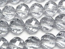 Silver Flash Crystal Twist 72Faceted Round 12mm 1/4 or 1strand beads (aprx.15inch/38cm)