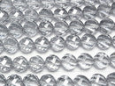 Silver Flash Crystal Twist 72Faceted Round 12mm 1/4 or 1strand beads (aprx.15inch/38cm)