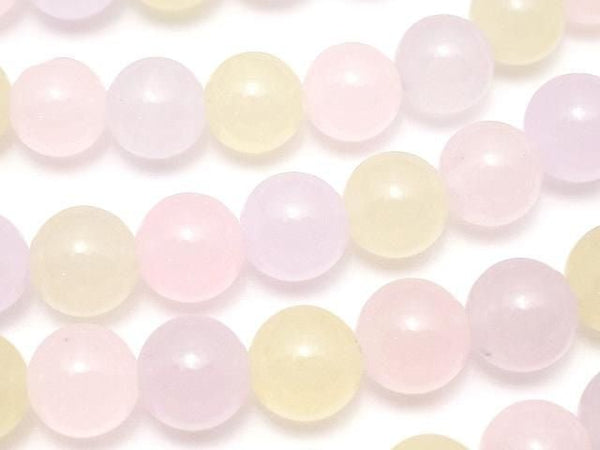 Pastel Mix Jade Round 8mm 1strand beads (aprx.15inch/36cm)