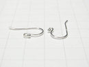 Silver925 Earwire [S][M][L] with round beads No coating 2pairs (4 pieces)