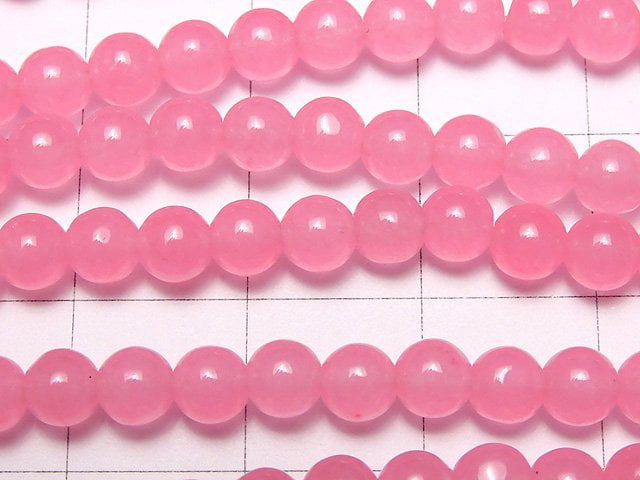 1strand $2.79! Pink Jade Round 4mm 1strand beads (aprx.15inch / 38cm)