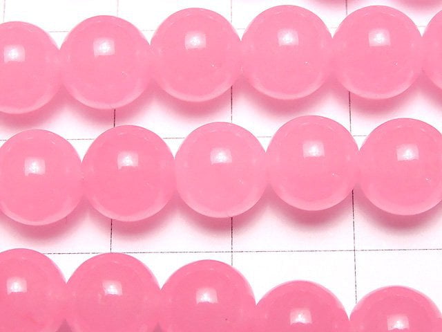 Pink Jade Round 8mm 1strand beads (aprx.15inch / 36cm)