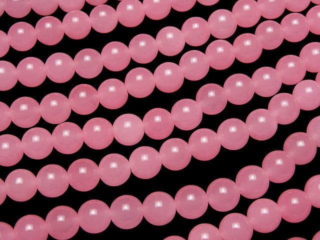 Pink Jade Round 8mm 1strand beads (aprx.15inch / 36cm)