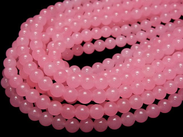 Pink Jade Round 8mm 1strand beads (aprx.15inch / 36cm)