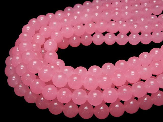 1strand $5.79! Pink Jade Round 10mm 1strand beads (aprx.15inch / 36cm)