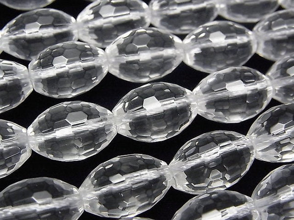 Crystal Quartz, Rice Gemstone Beads