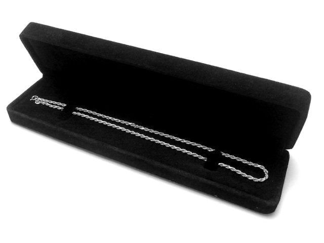 [Video] Jewelry case for necklace Black 24.5x5.5x3cm 1 Box $3.49!