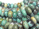 [Video] Turquoise AA+ Rondelle Size Gradation half or 1strand beads (aprx.15inch/38cm)