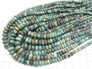 [Video] Turquoise AA+ Rondelle Size Gradation half or 1strand beads (aprx.15inch/38cm)