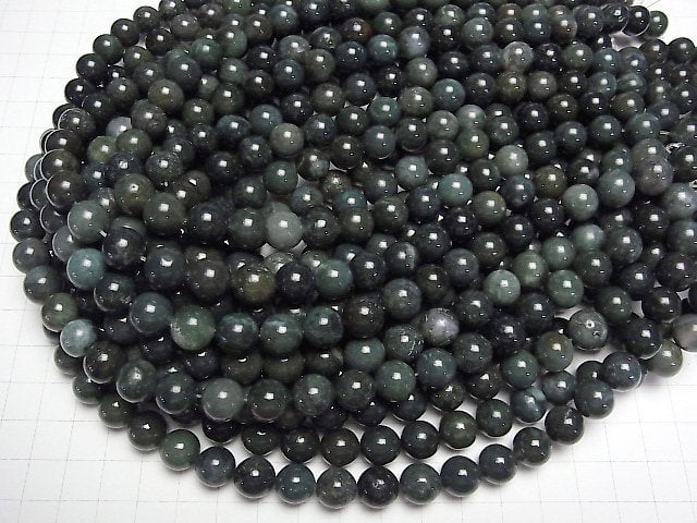 [Video] Moss Agate  Round 10mm 1strand beads (aprx.14inch/35cm)