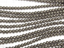 Golden Pyrite AAA Round 4mm 1strand beads (aprx.14inch/35cm)