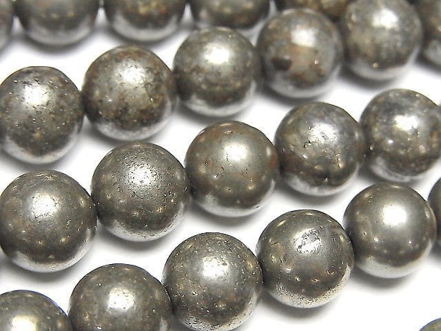 Pyrite, Round Gemstone Beads