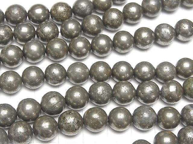 1strand $8.79! Golden Pyrite AAA Round 10mm 1strand beads (aprx.14inch / 35cm)