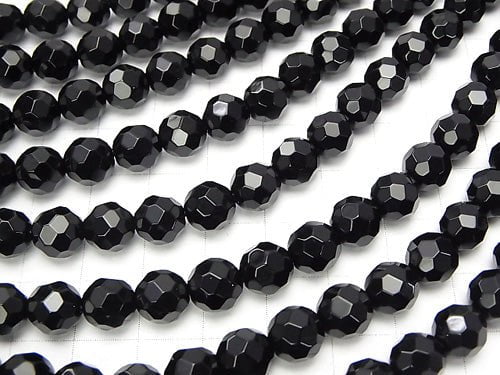 Onyx  32Faceted Round 8mm 1strand beads (aprx.15inch/36cm)