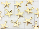 14KGF Charm 9x8mm Star 3pcs
