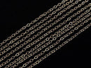 14KGF Flat Cable Chain 1.5mm No.4 10cm