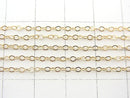 14KGF Flat Cable Chain 1.5mm No.4 10cm