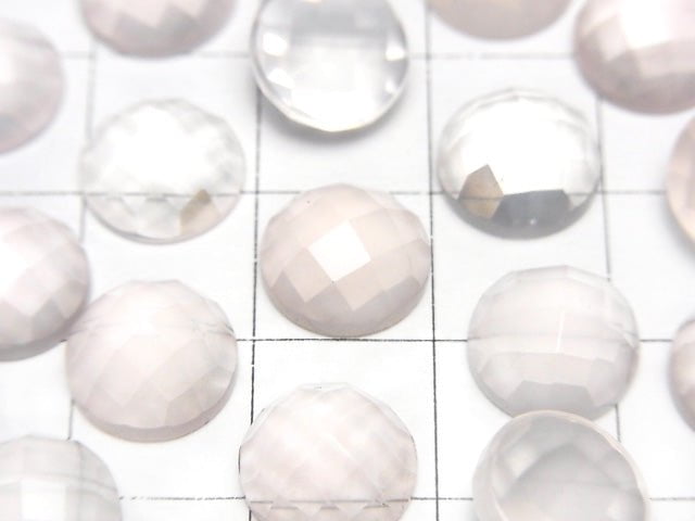 High Quality Rose Quartz AAA Round Faceted Cabochon 10x10mm 3pcs $9.79!