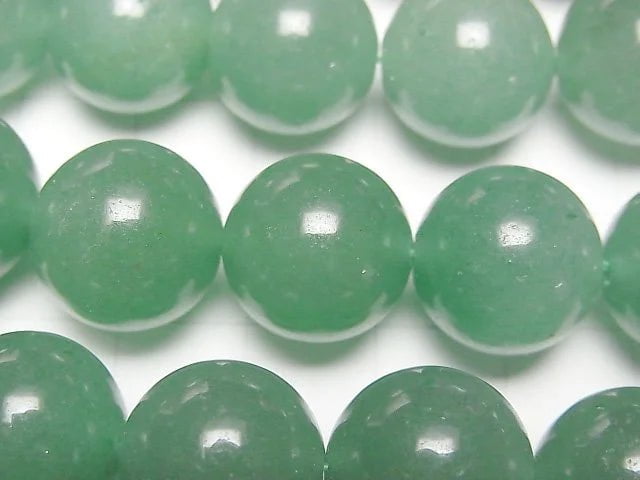 [Video] Green Aventurine Round 14mm half or 1strand beads (aprx.15inch/36cm)