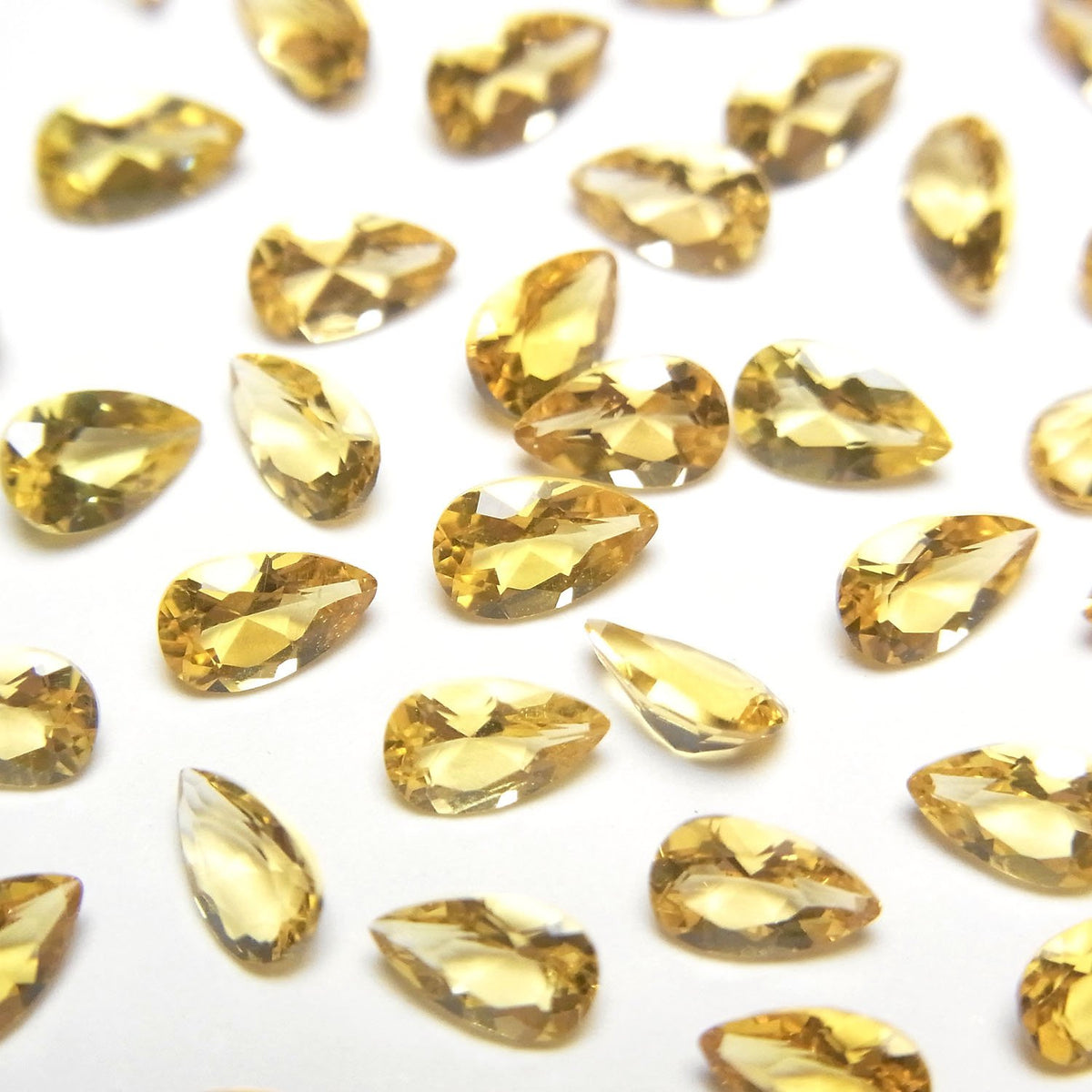 優質海藍寶石 AAA 梨形刻面裸石 5x3 毫米 5 顆