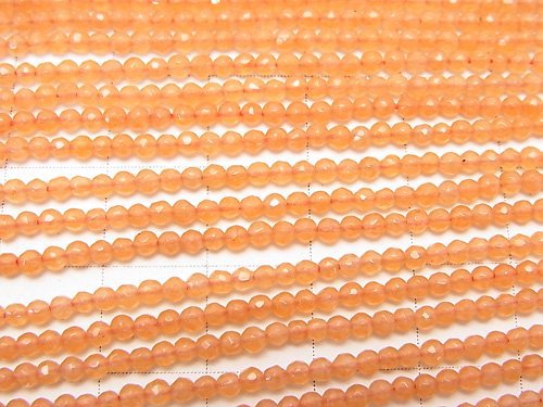 1strand $12.99! Orange Aventurine Faceted Round 2mm 1strand beads (aprx.15inch / 38cm)