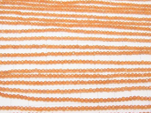 1strand $12.99! Orange Aventurine Faceted Round 2mm 1strand beads (aprx.15inch / 38cm)