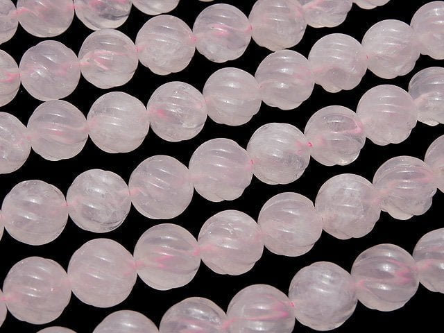 Rose Quartz AA ++ Round 12 mm S line Twist half or 1 strand beads (aprx.15 inch / 36 cm)