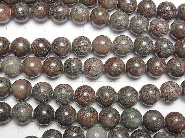 [Video]Eclogite Round 10mm half or 1strand beads (aprx.15inch/38cm)