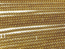 Hematite Round 3mm gold coating 1strand beads (aprx.15inch / 38cm)