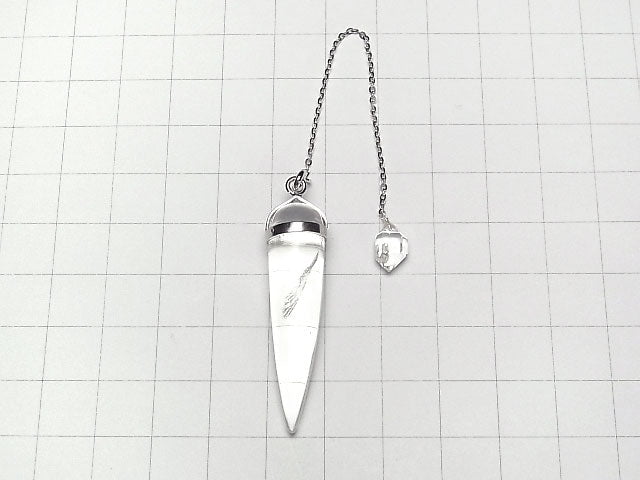 [Video] Crystal AAA- Pendulum with chain silver color 1pc