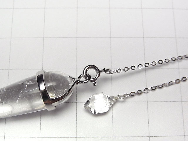 [Video] Crystal AAA- Pendulum with chain silver color 1pc